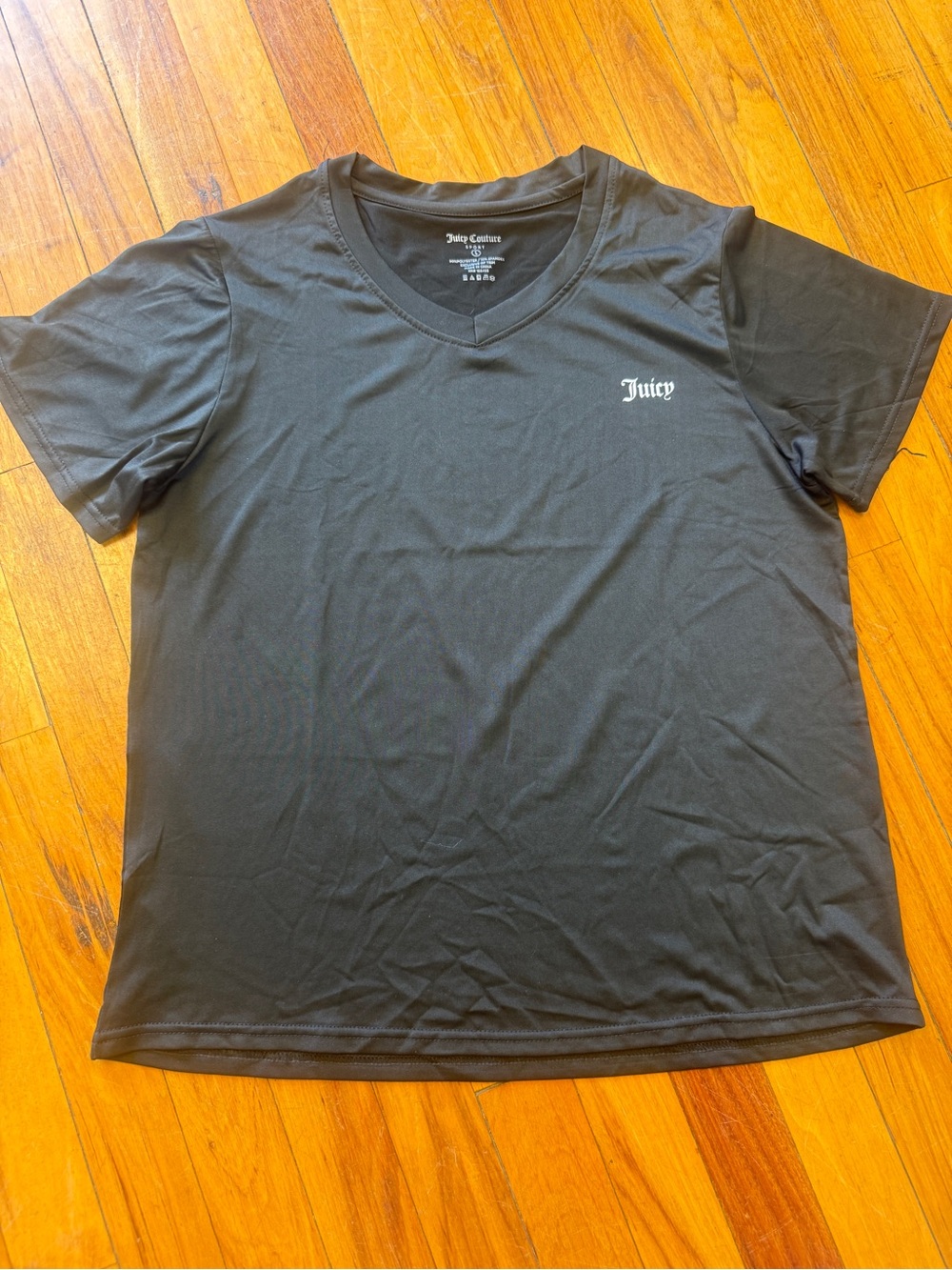 Juicy Couture Black V-Neck Tee